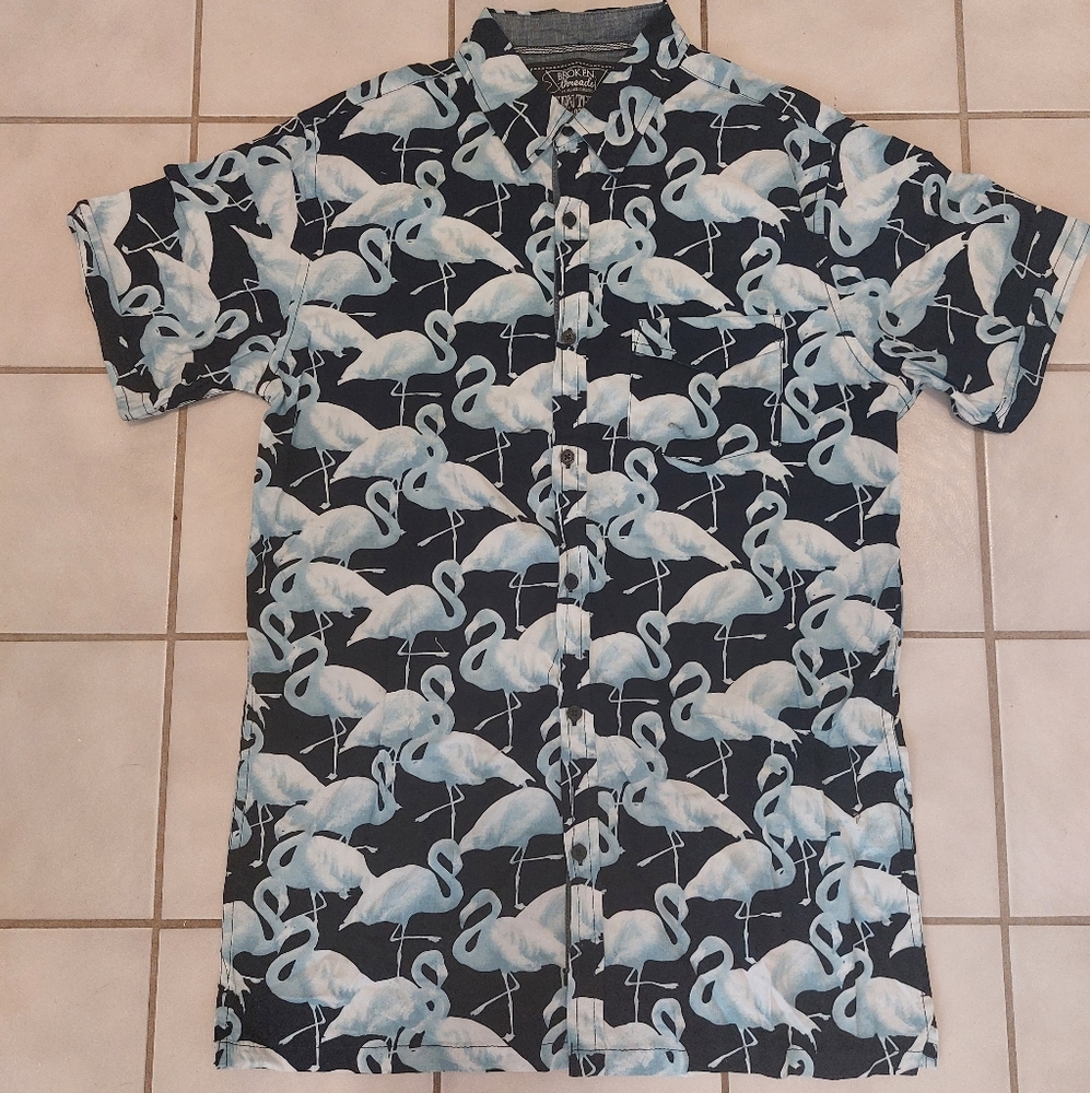 Blue Flamingo Shirt